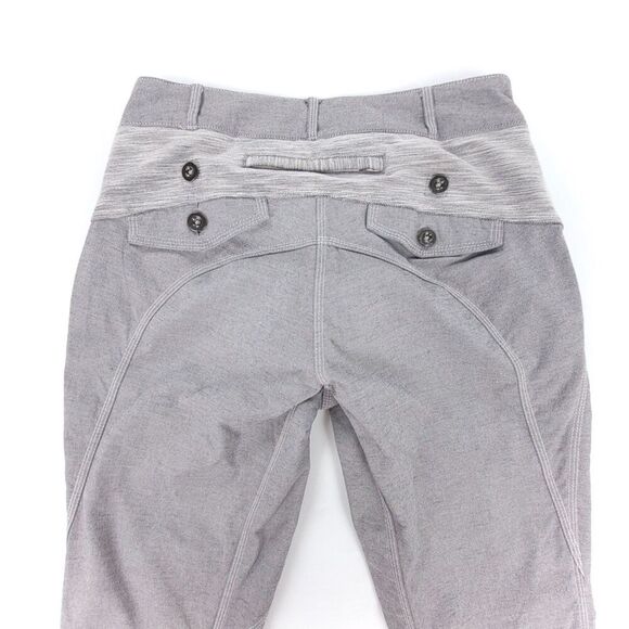 LULULEMON Pedal Power Pants Commuter Cycling Biking Neutral Blush Gray Womens 6 - Picture 6 of 8